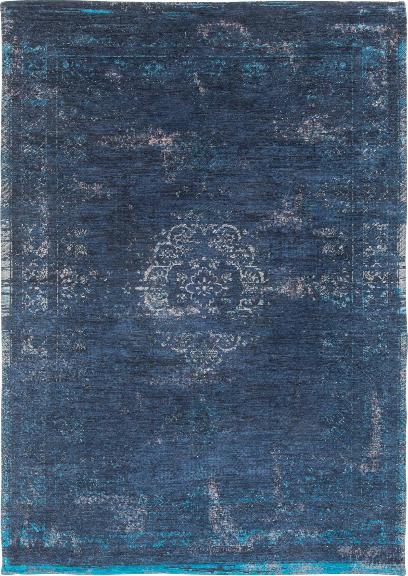 teppich Louis De Poortere LX 8254 Fading World Medaillon Blue Night