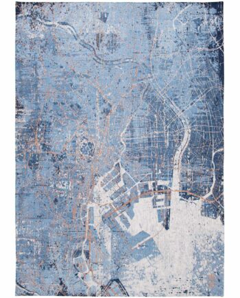 Louis De Poortere teppich Cities Tokyo 9314 Conductive Blue