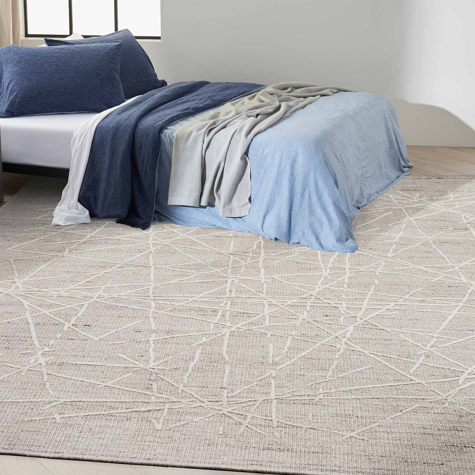 Calvin Klein Teppich Wander CK044 WND01 GREY 10x14 099446957122 interior 1