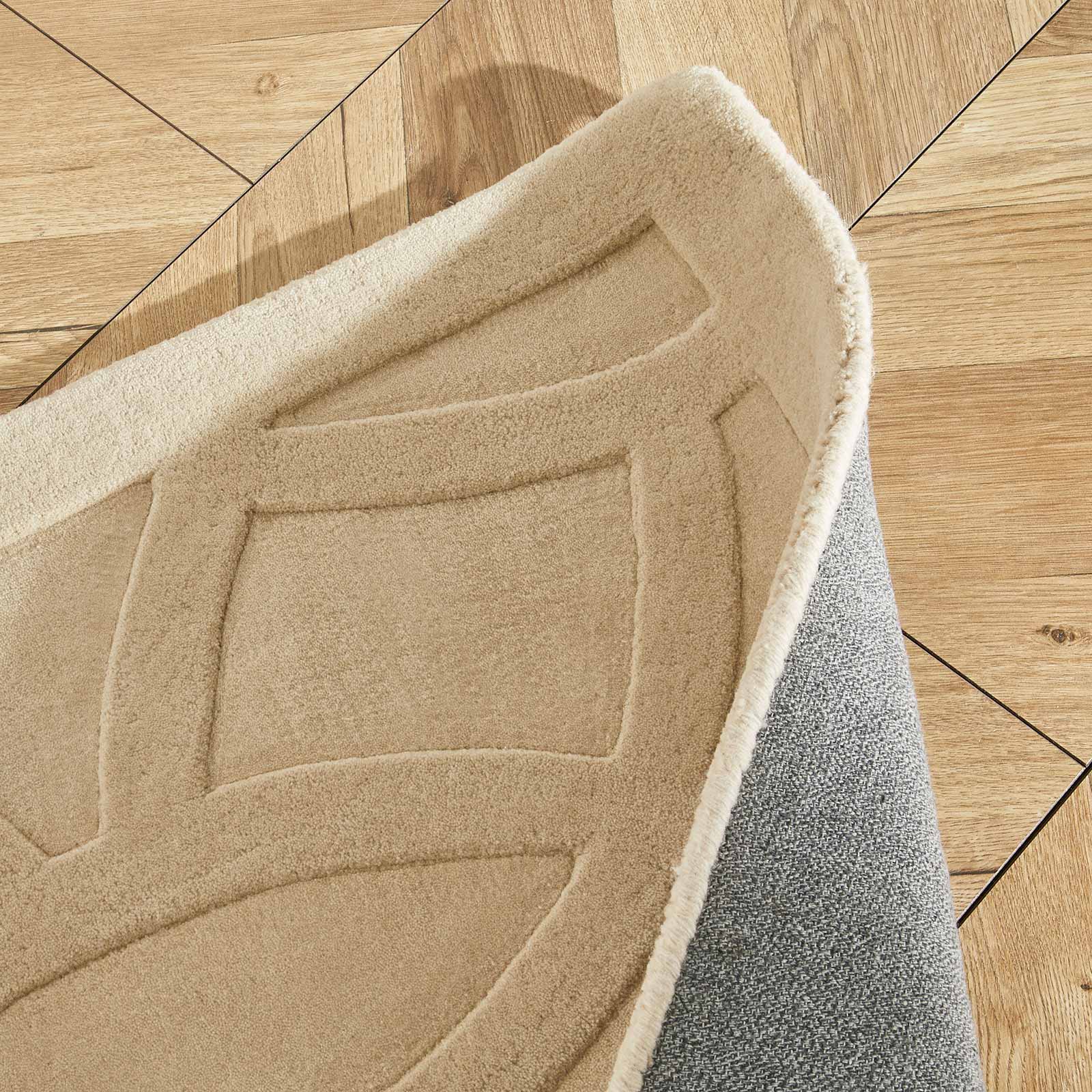 Concept Looms Teppich Priory PR 101 CIRCLES BEIGE corner