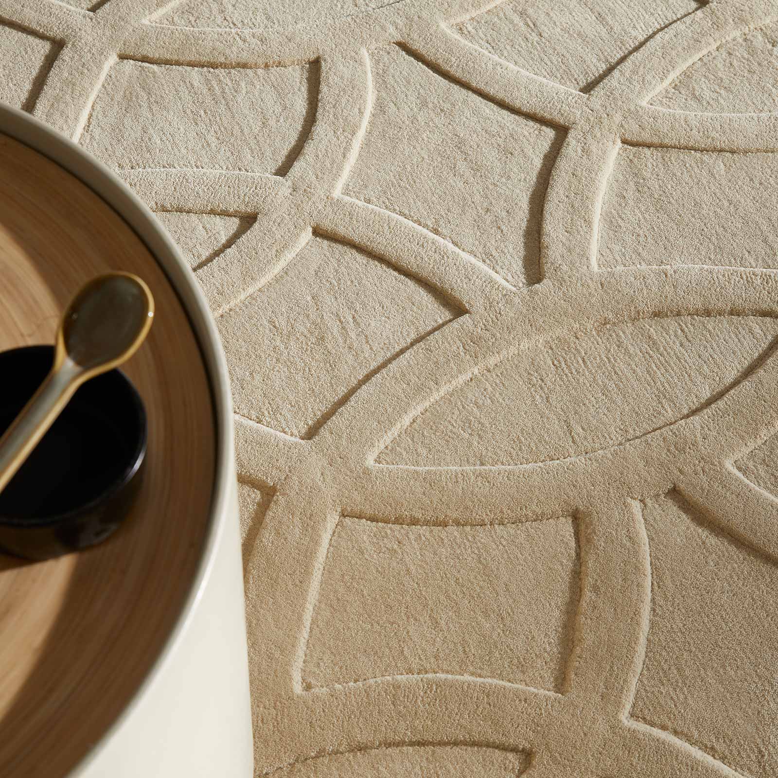 Concept Looms Teppich Priory PR 101 CIRCLES BEIGE interior 3