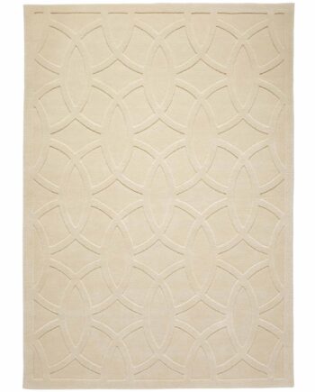 Concept Looms Teppich Priory PR 101 CIRCLES IVORY frontal