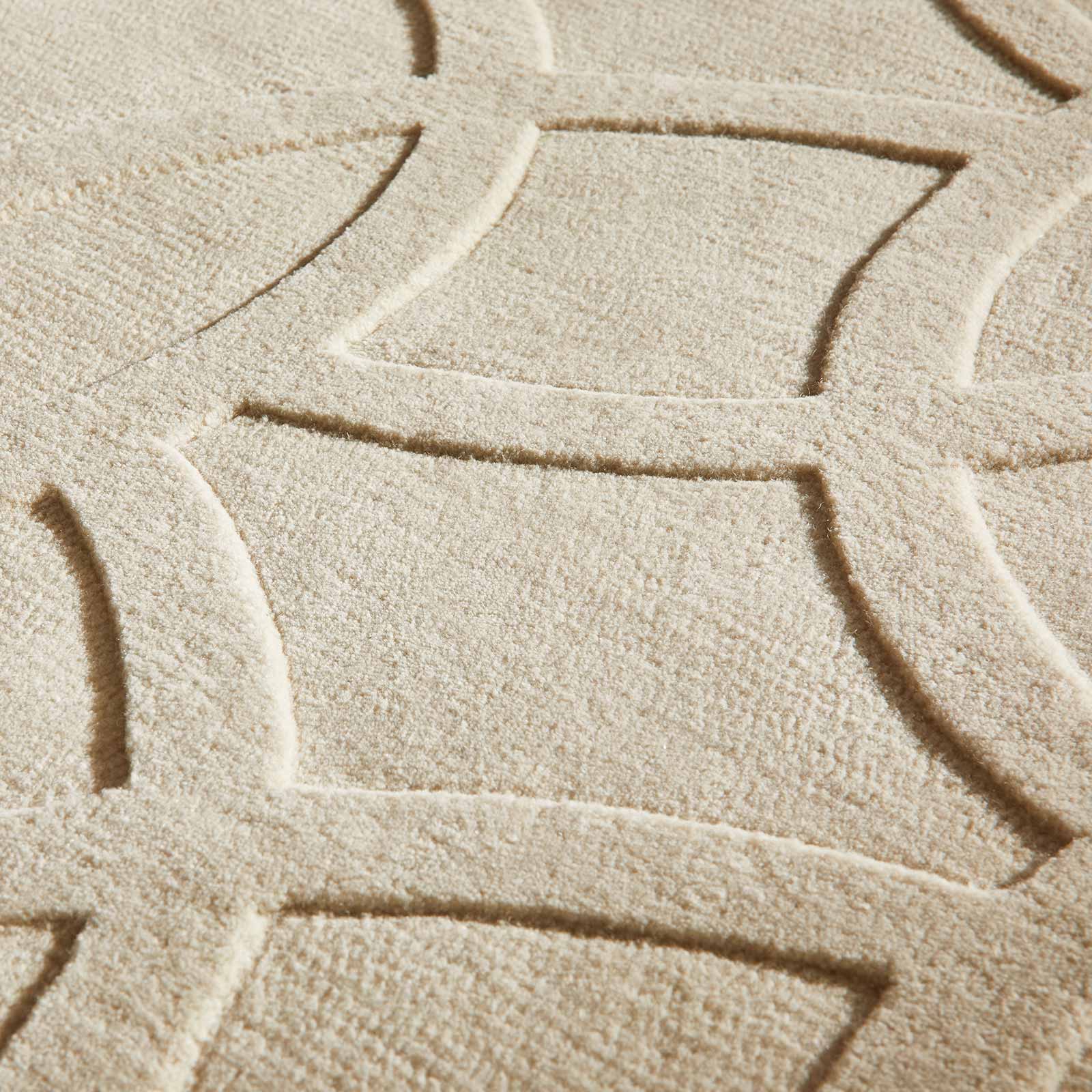Concept Looms Teppich Priory PR 101 CIRCLES IVORY pile