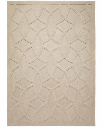 Concept Looms Teppich Priory PR 101 CIRCLES TAUPE frontal