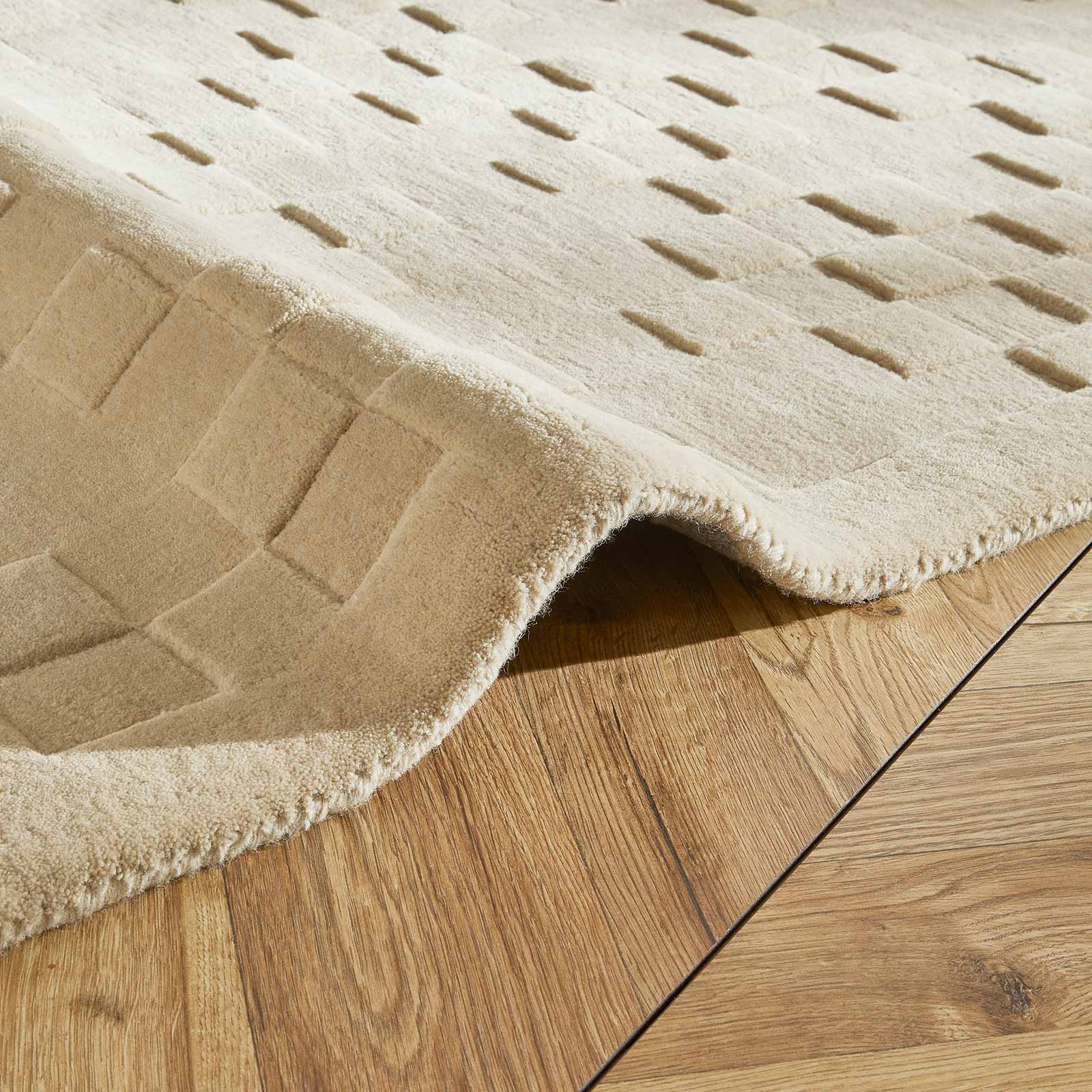 Concept Looms Teppich Priory PR 102 SQUARES BEIGE roll