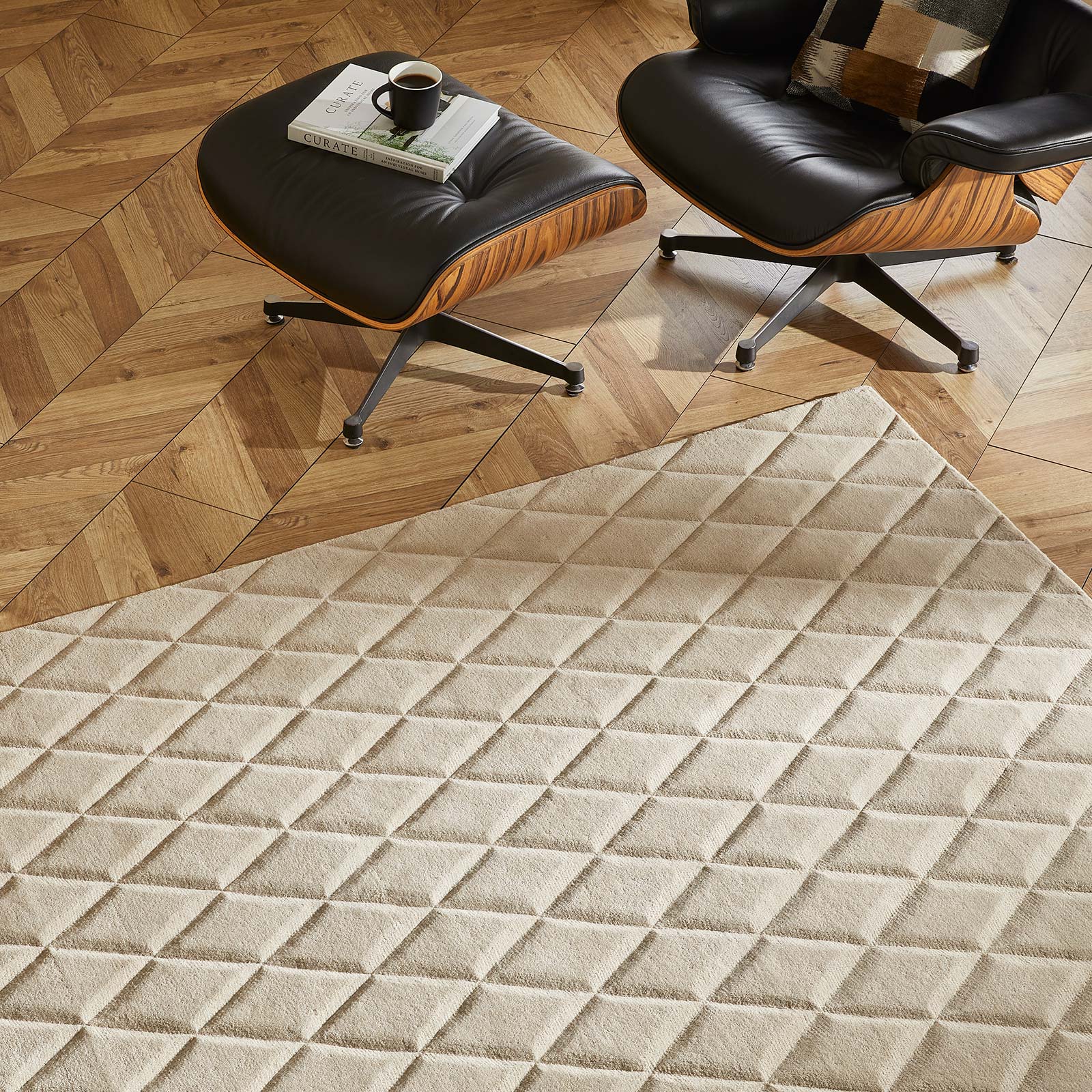 Concept Looms Teppich Priory PR 103 DIAMONDS TAUPE zoom