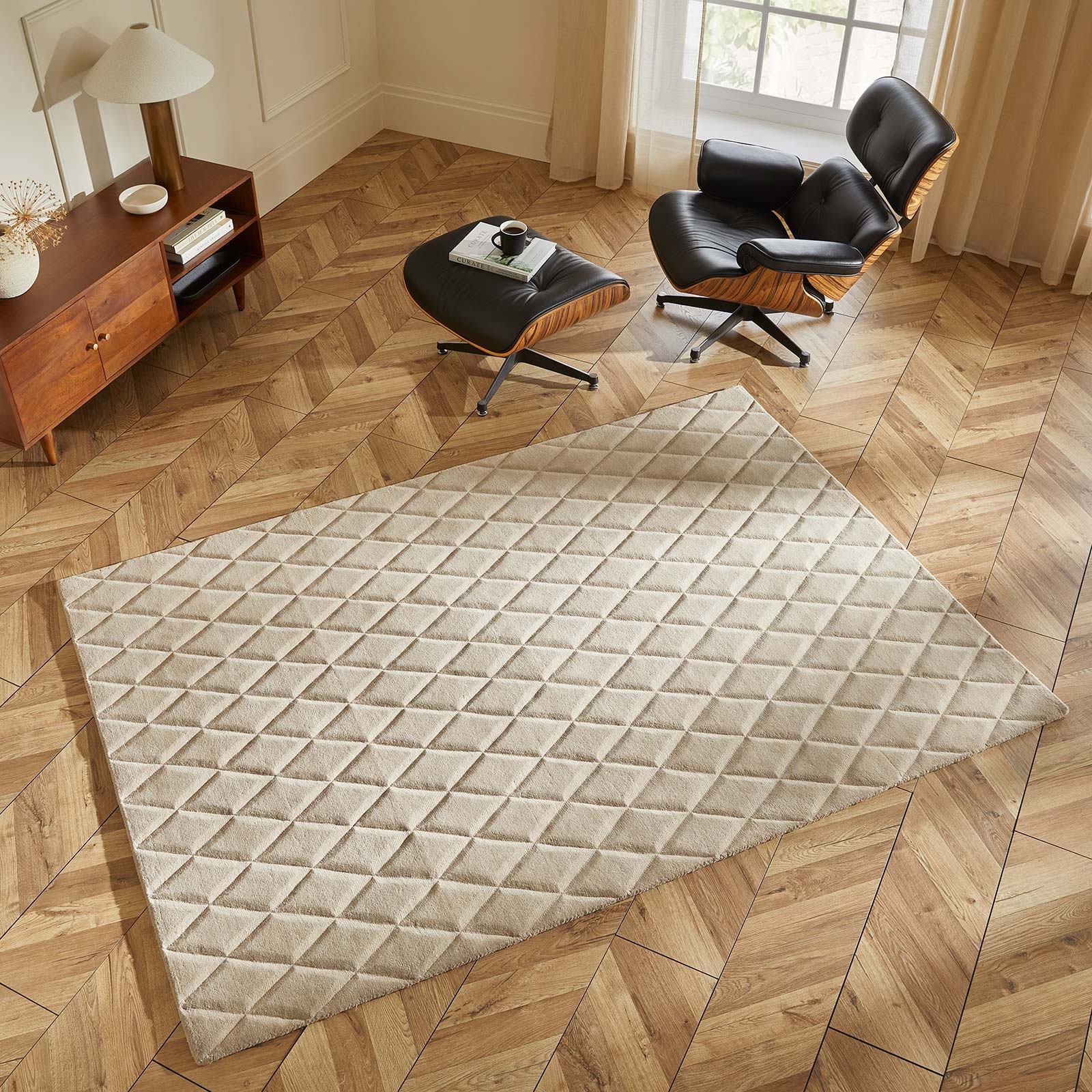 Concept Looms Teppich Priory PR 103 DIAMONDS TAUPE