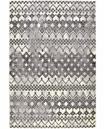 Concept Looms Teppich Somerset SOM104 WHITE ANTHRACITE frontal