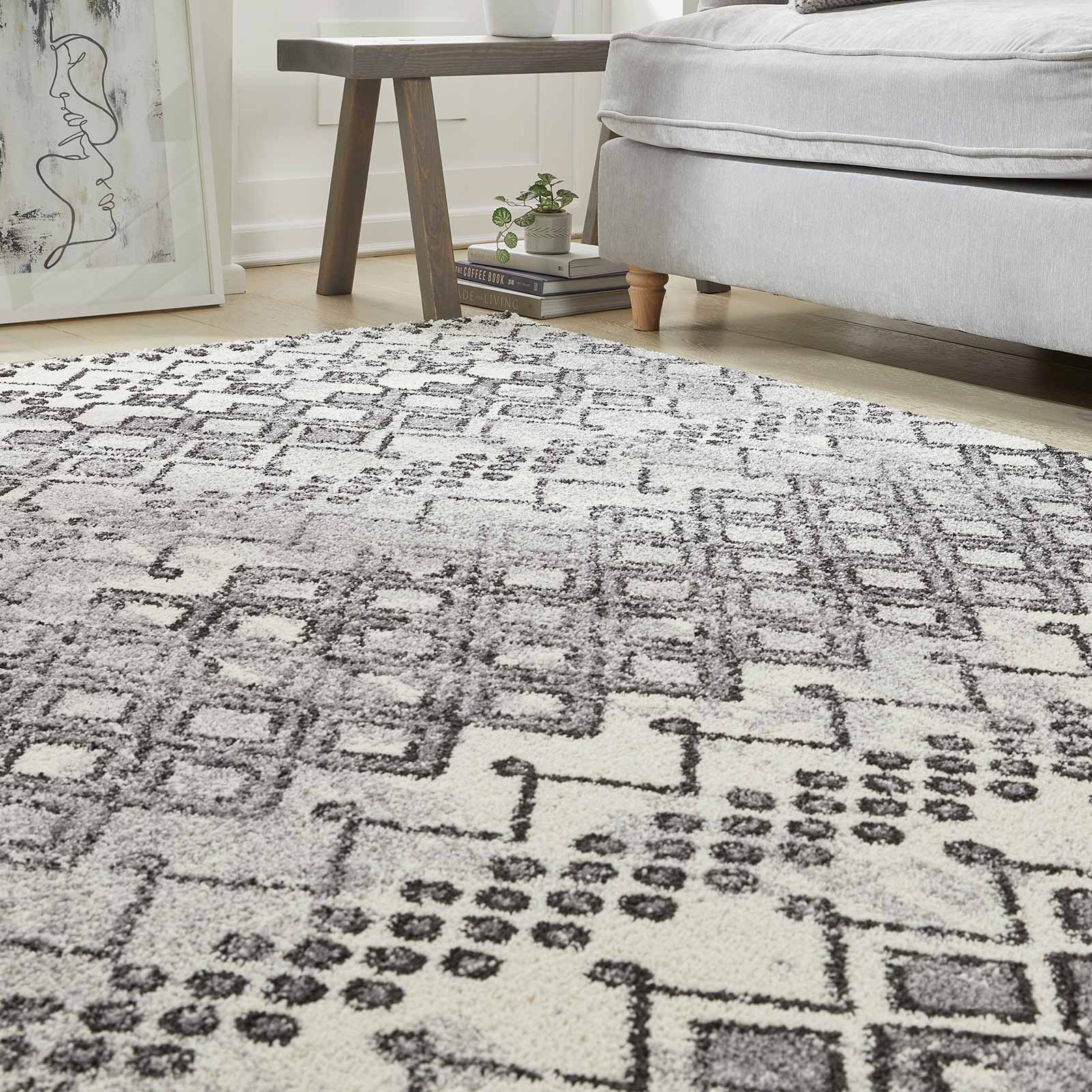 Concept Looms Teppich Somerset SOM104 WHITE ANTHRACITE interior 1