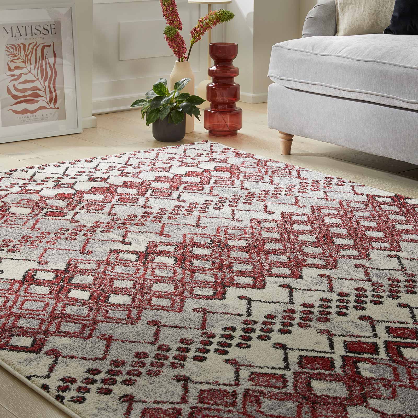 Concept Looms Teppich Somerset SOM104 WHITE TERRACOTA interior 3