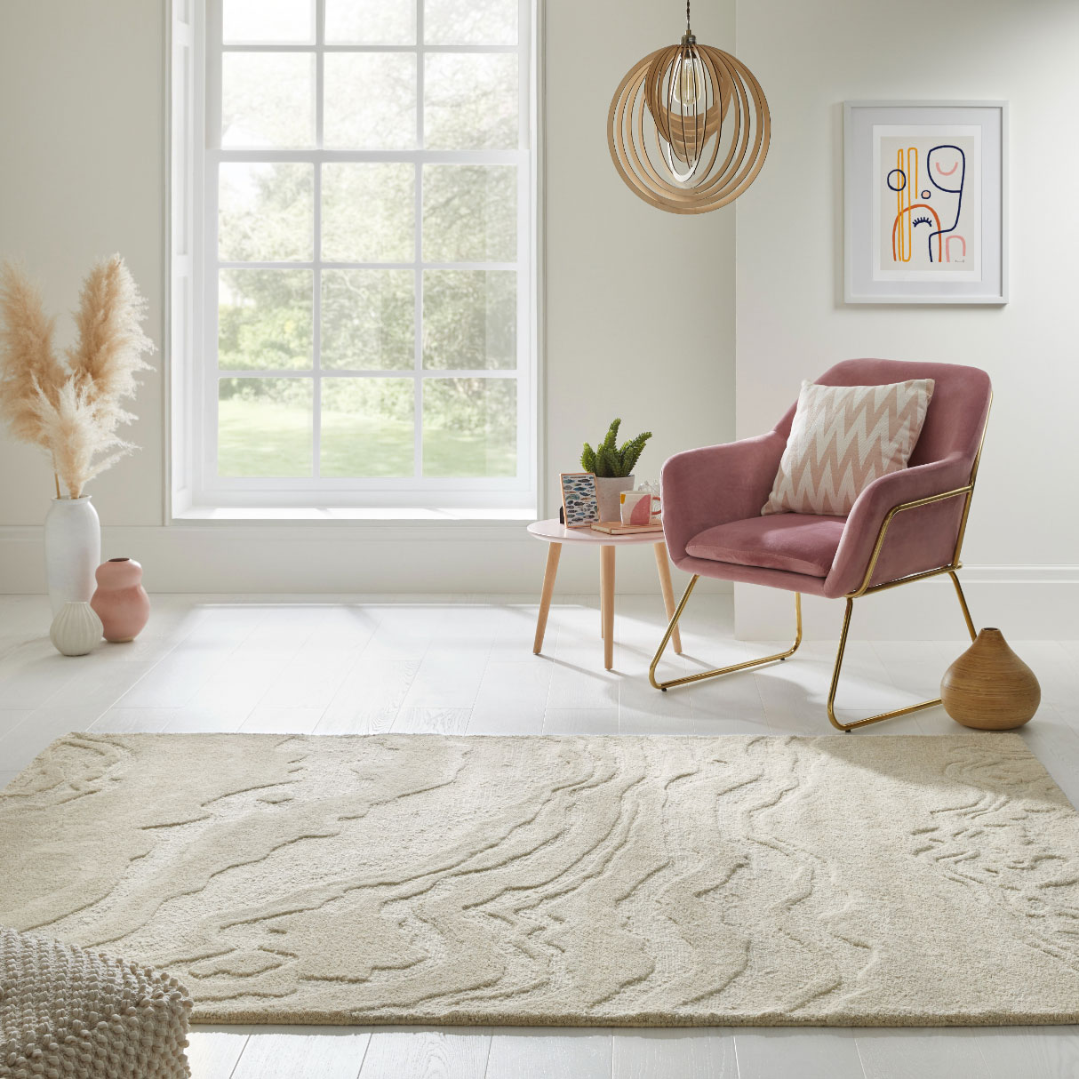 Nourison Teppich Graceful GRU01 IVORY 5x7 099446939227 5