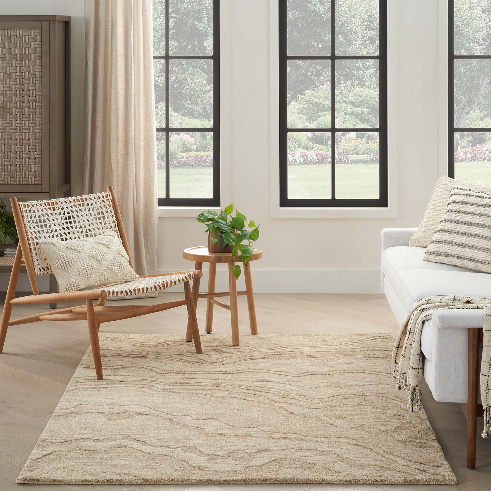 Nourison Teppich Graceful GRU01 TAUPE 5x7 099446939272 interior 3
