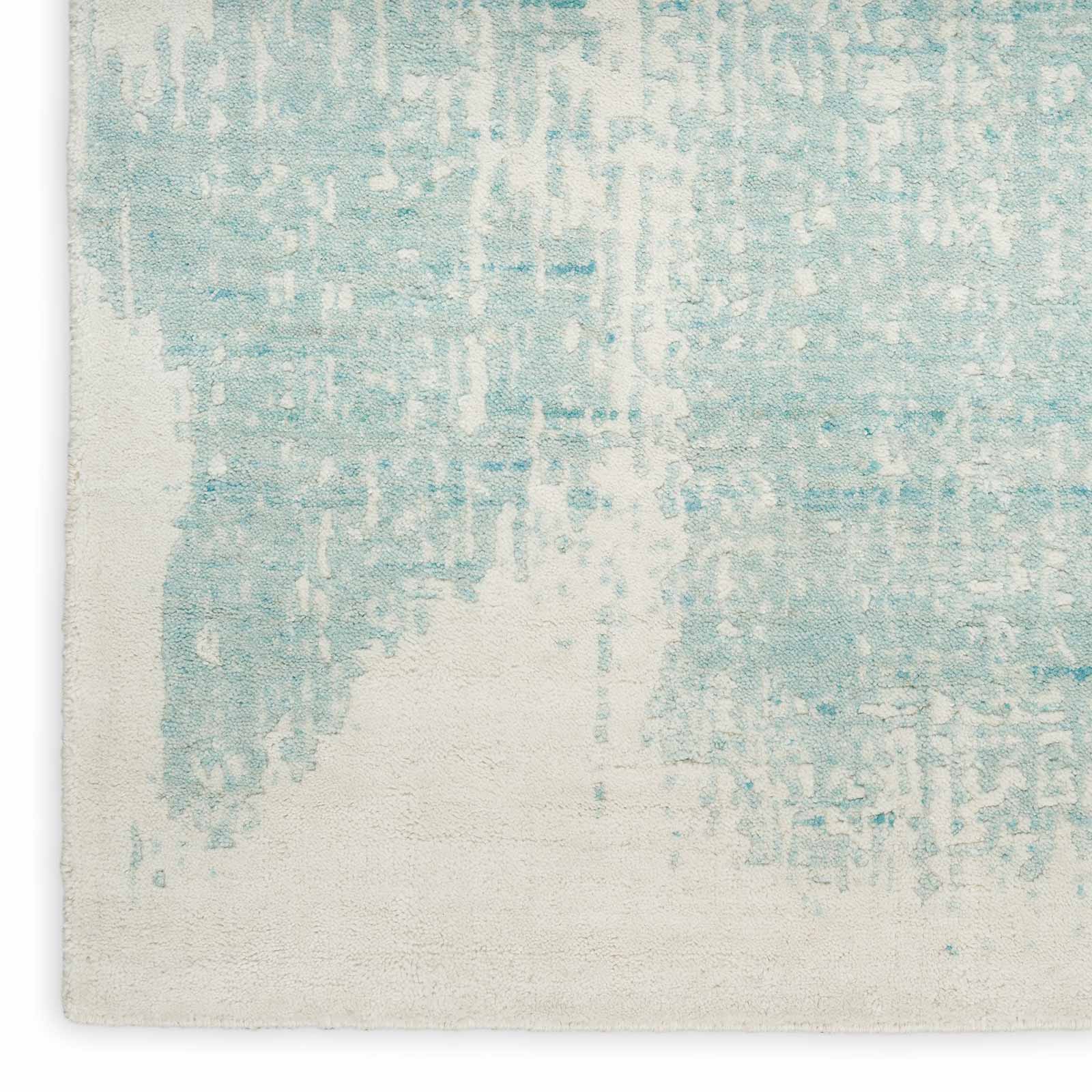 Nourison Teppich Harmony HAY02 IVAQU IVORY AQUA 8x10 099446936219 corner W