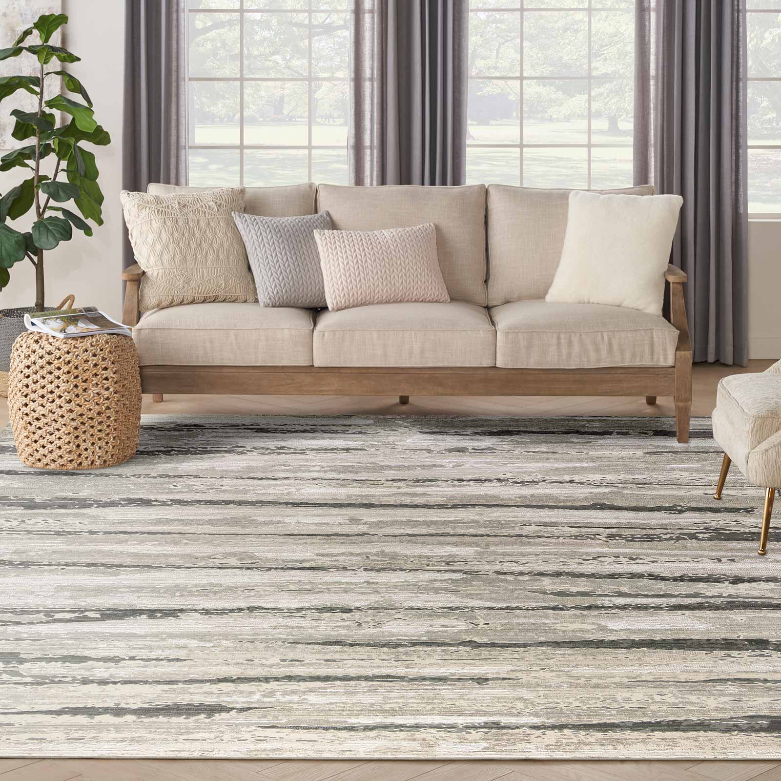Nourison Teppich Sustainable Trends SUT03 IVMTC IVORY MULTICOLOR 9x12 099446954282 interior 3
