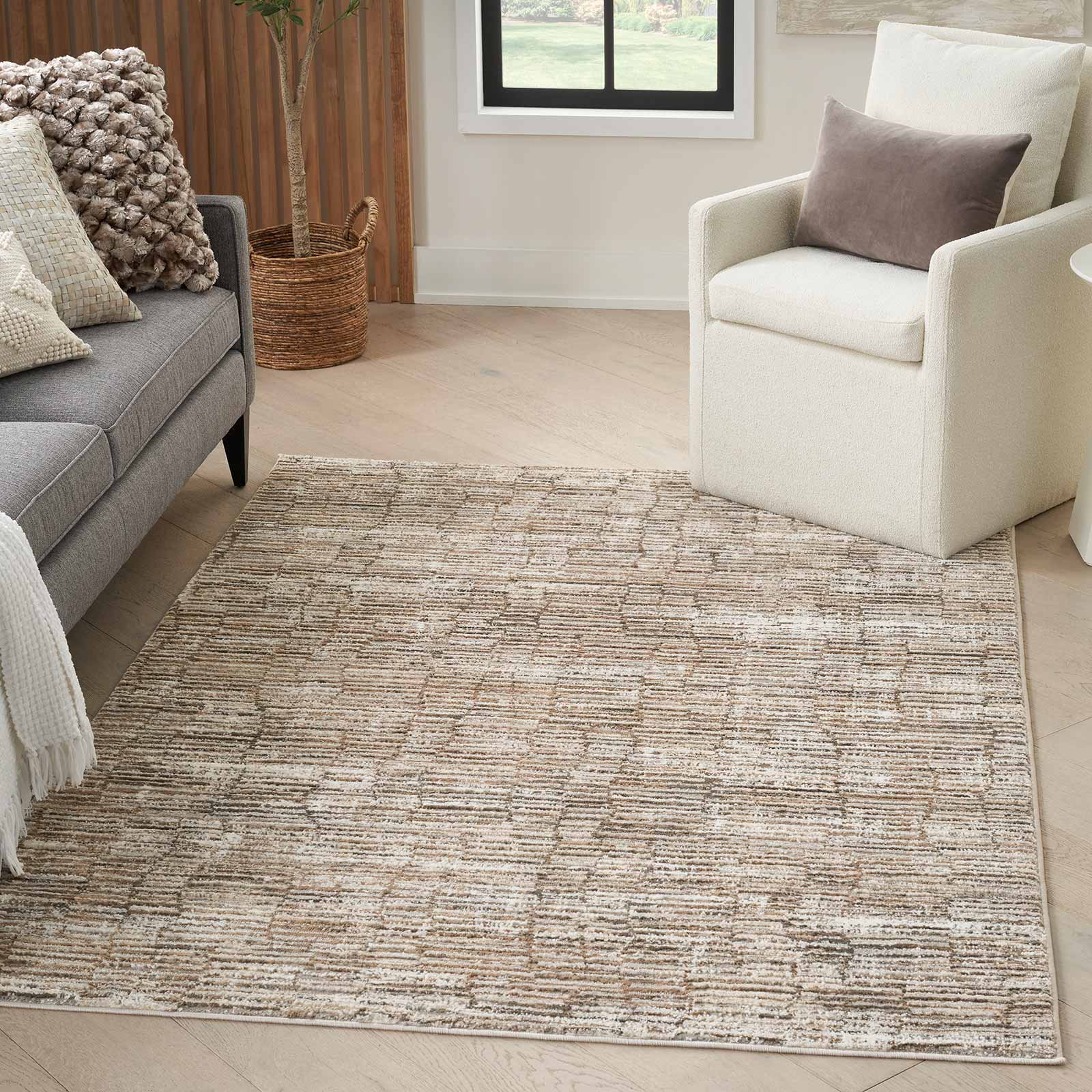 Nourison Teppich Sustainable Trends SUT06 IVMOC IVORY MOCHA 5x7 099446954411 interior 1
