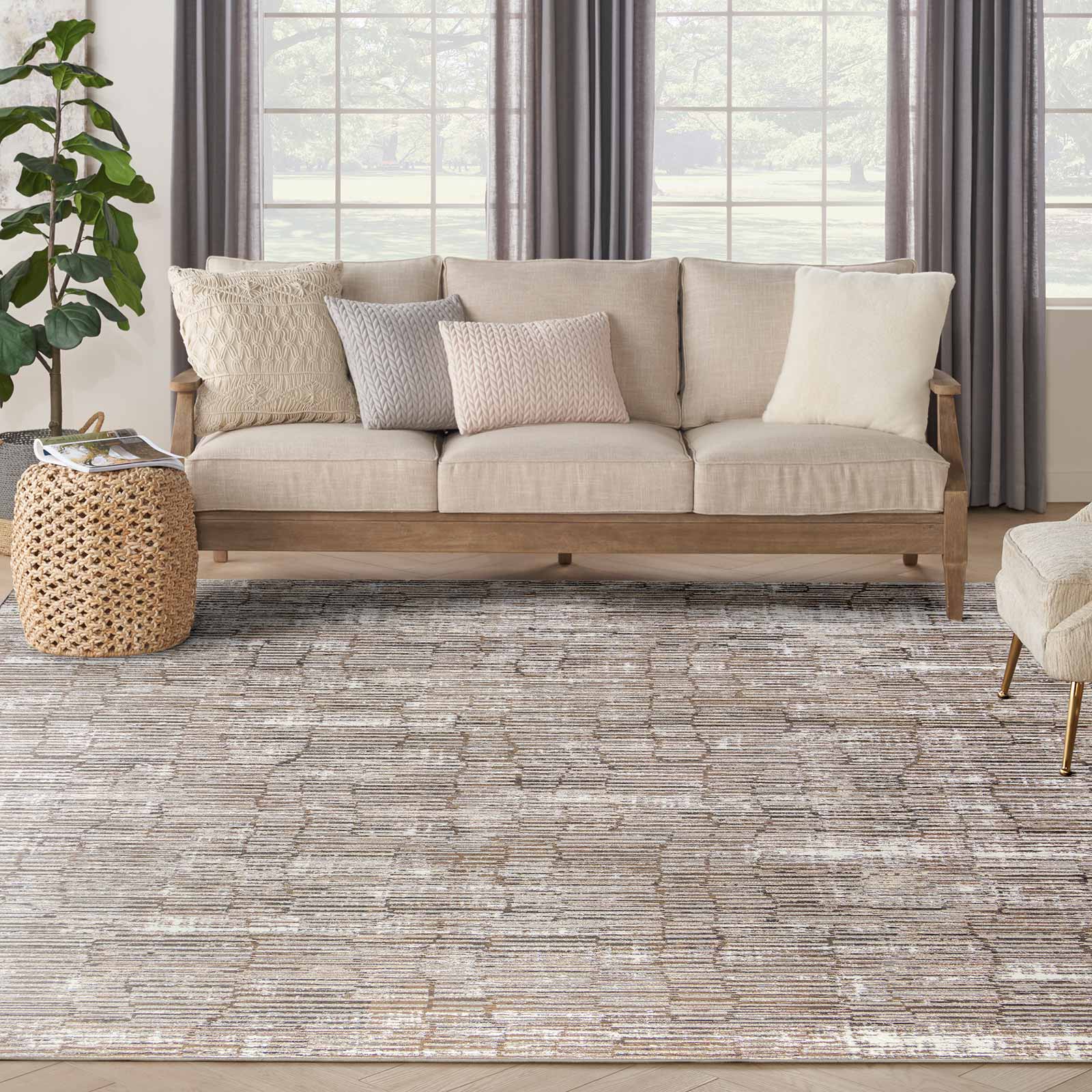 Nourison Teppich Sustainable Trends SUT06 IVMOC IVORY MOCHA 9x12 099446954442 interior 3