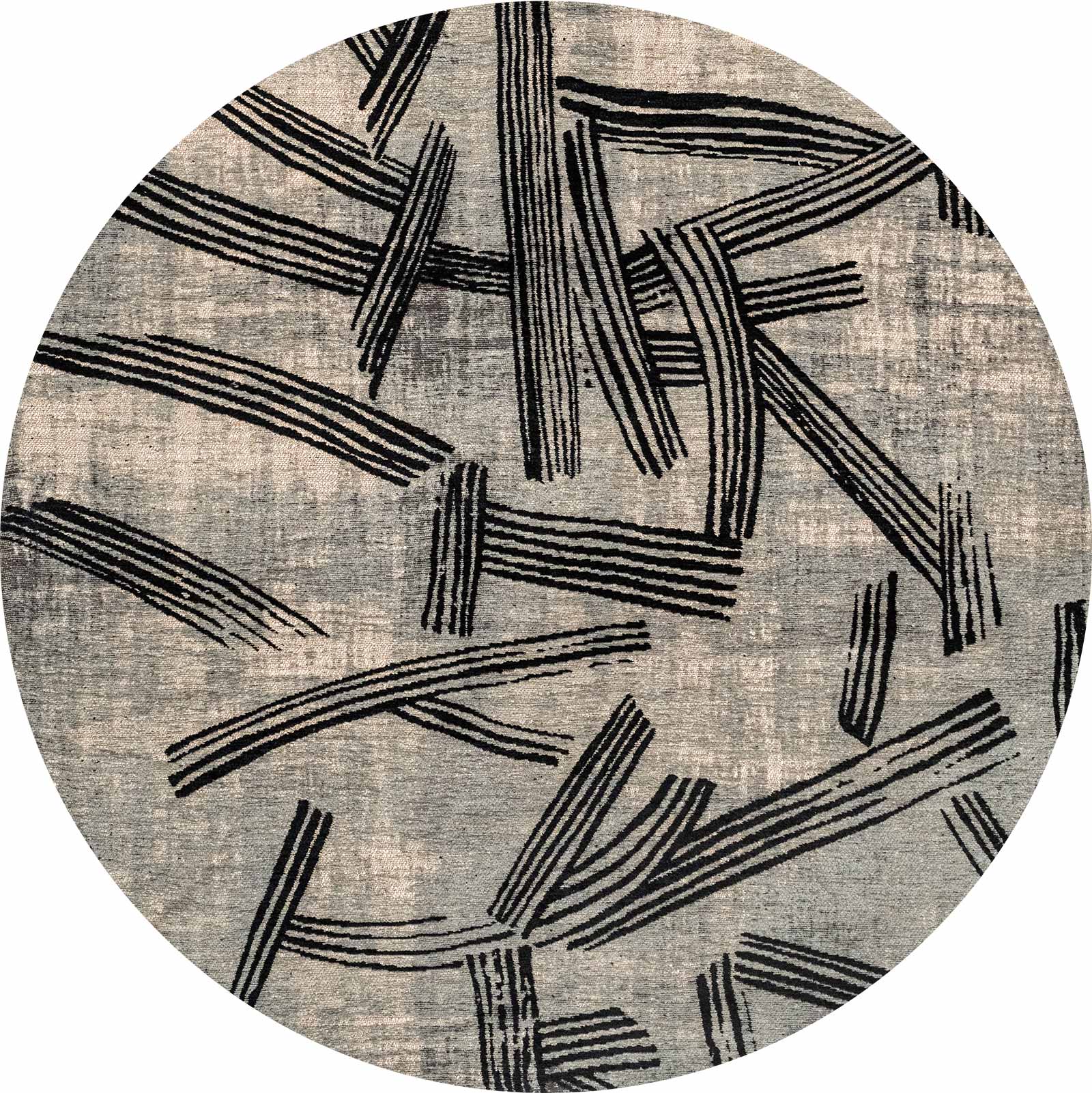 Louis De Poortere teppich Meditation 2066 Kanji Darkstreet round