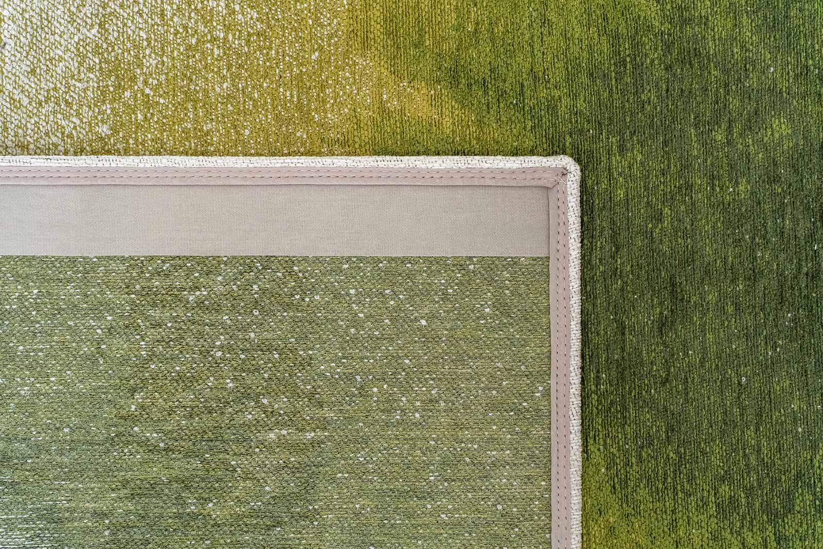 Louis De Poortere teppich Meditation 2105 Drop Green Pepper back