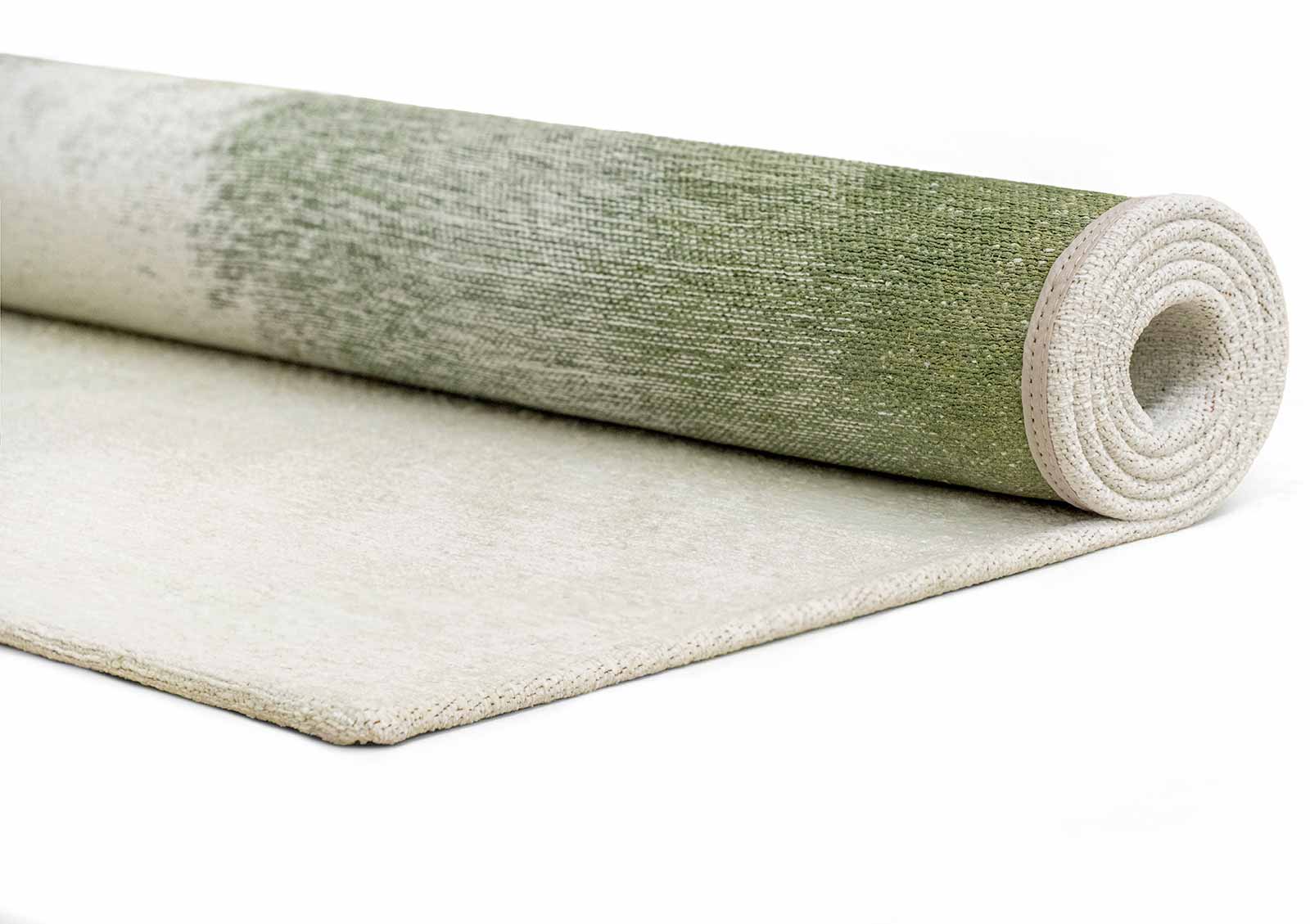 Louis De Poortere teppich Meditation 2105 Drop Green Pepper roll