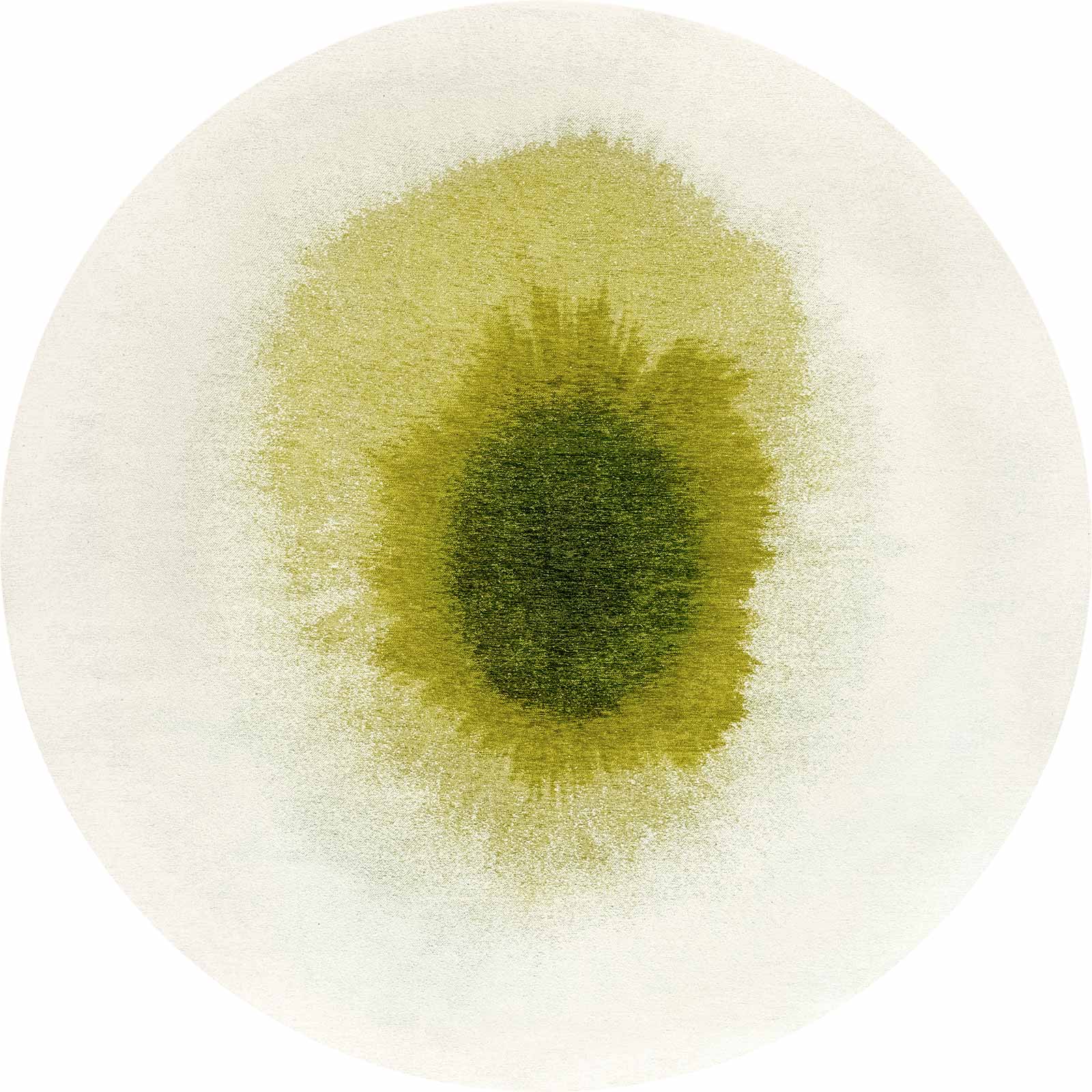 Louis De Poortere teppich Meditation 2105 Drop Green Pepper round 1